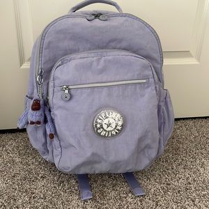 Kipling Seoul Go Laptop, Padded, Adjustable Backpack 🎒- Periwinkle